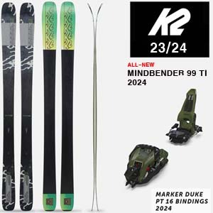 2324시즌 올마운틴 프리라이드 스키 K2 SKI MINDBENDER 99TI+DUKE 16 투어링 가능(품절감사합니다)