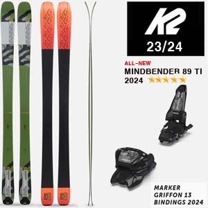 2324시즌 올마운틴 프리라이드 스키 K2 SKI MINDBENDER 89TI +GRIFFON 13