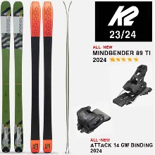 2324시즌 올마운틴 프리라이드 스키 K2 SKI MINDBENDER 89TI +ATTACK 14 BK