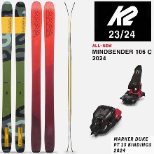 2324시즌 올마운틴 프리라이드 스키 K2 SKI MINDBENDER 106C+DUKE 13 투어링 가능 품절 감사합니다